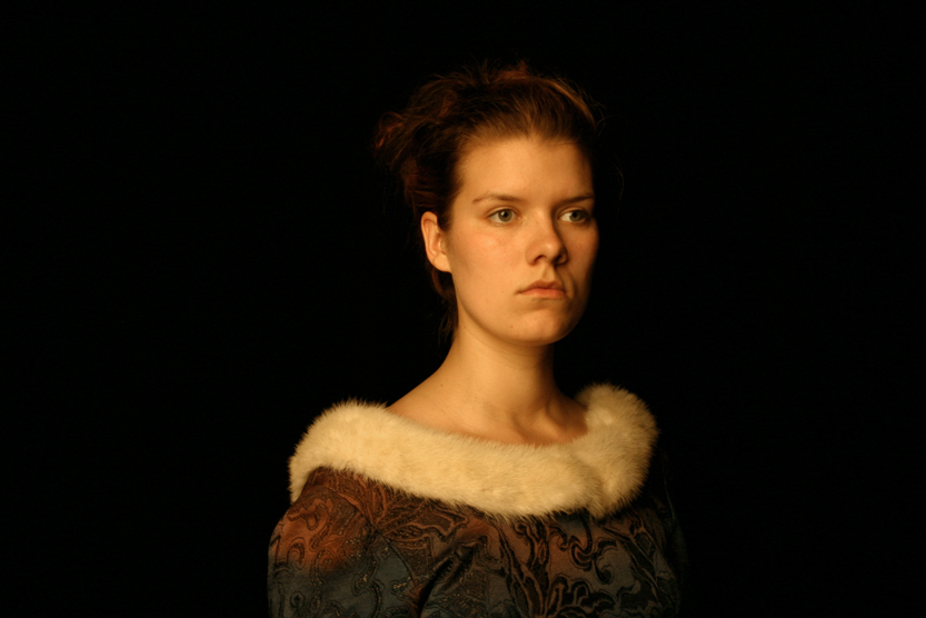 Photographic portrait of a young woman.